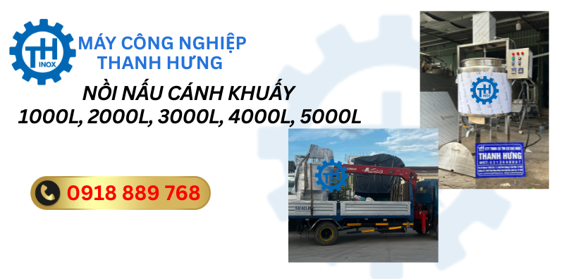 NỒI NẤU CÁNH KHUẤY CÔNG NGHIỆP