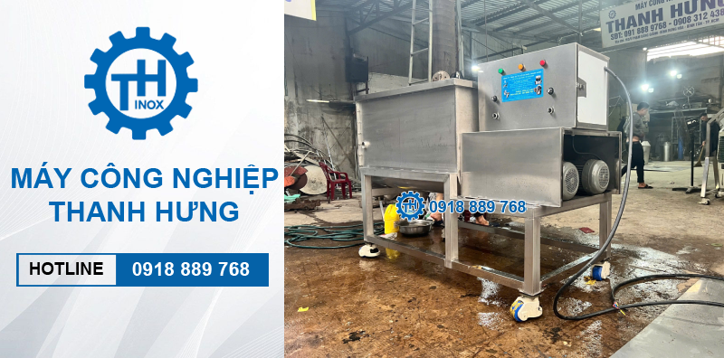 Máy Trộn Bột 2 Trục Nằm Ngang