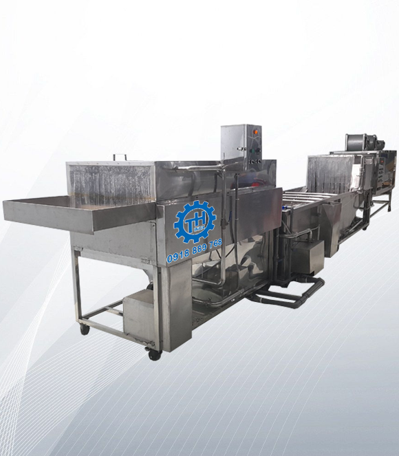 Máy Rửa Rau Củ Quả Kiểu Con Lăn Bàn Chải Sục Ozone